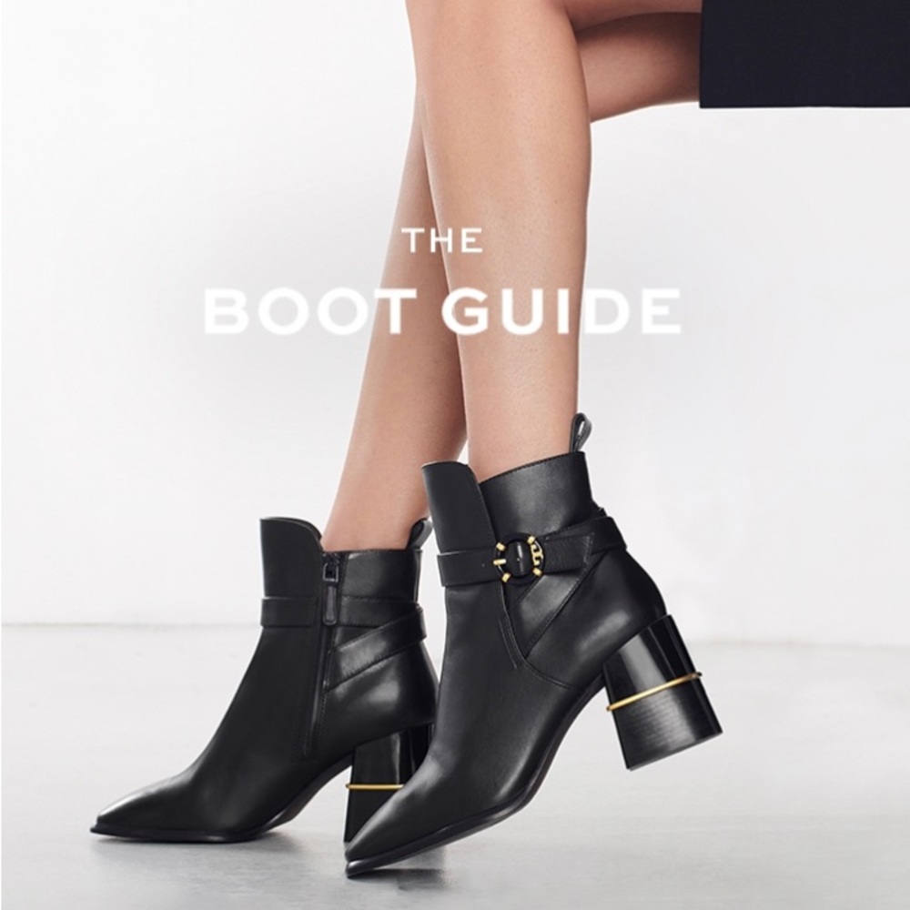 Tory Burch Multi Logo Buckle Boot
